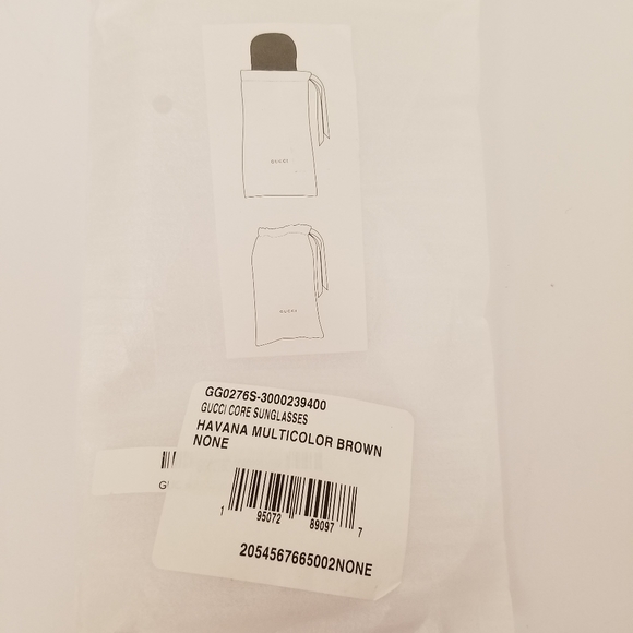 Gucci 53mm square Sunglasses Havana brown - Picture 6 of 8